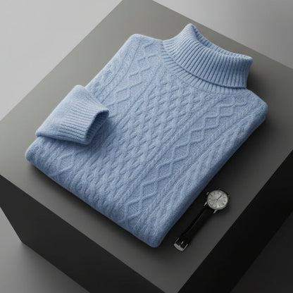 Premium Merino Turtleneck Sweater.