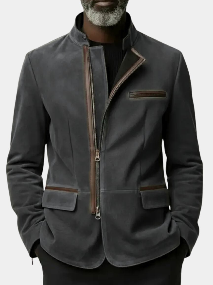 Suede Leather Field Coat