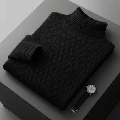 Premium Merino Turtleneck Sweater.