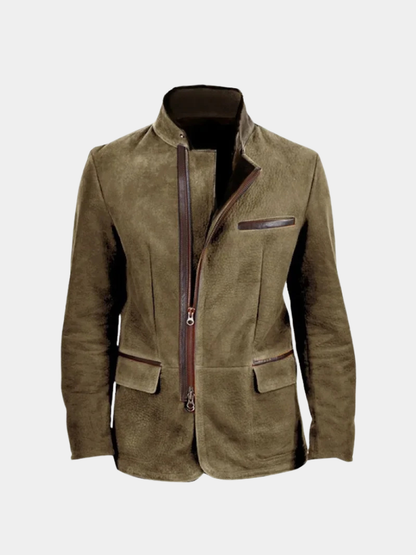 Suede Leather Field Coat