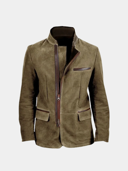 Suede Leather Field Coat