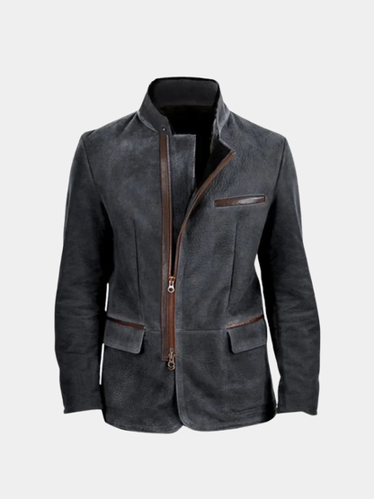 Suede Leather Field Coat