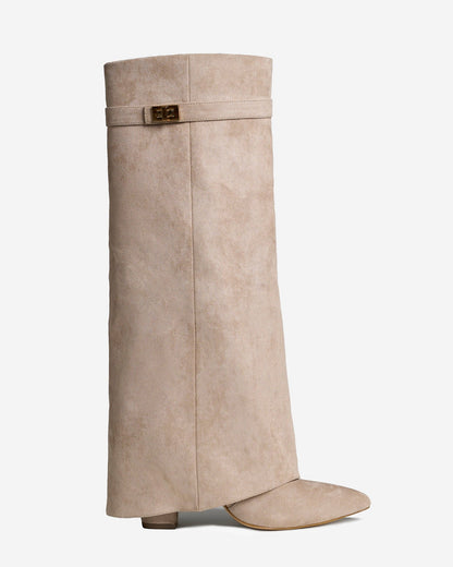 Lavista Suede knee high boots - Beige