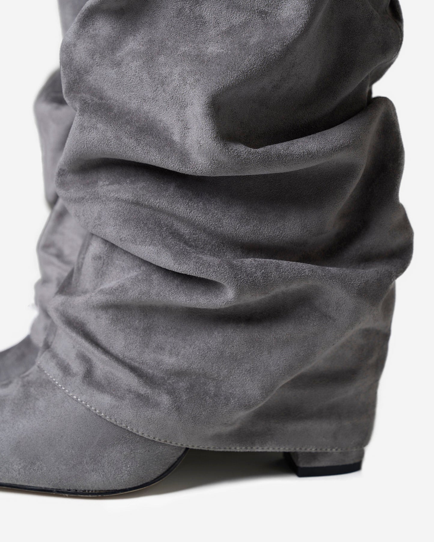 Lavista Slouchy Suede knee high boots - Grey