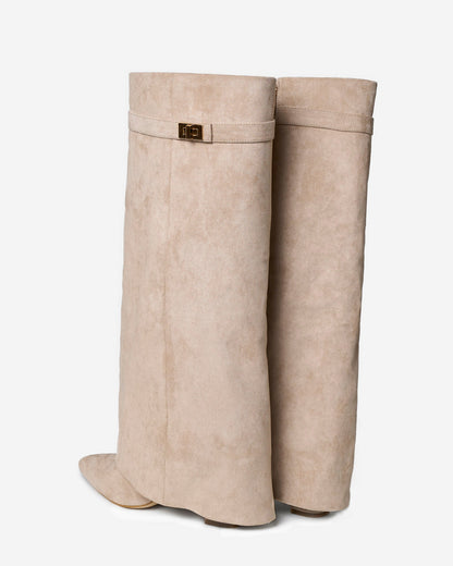 Lavista Suede knee high boots - Beige