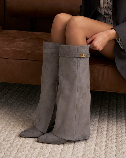 Lavista Suede knee high boots - Grey