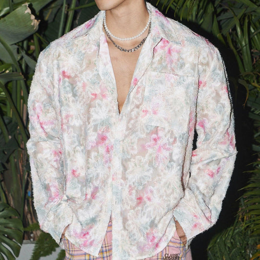 Floral Pastel Button-Up Shirt