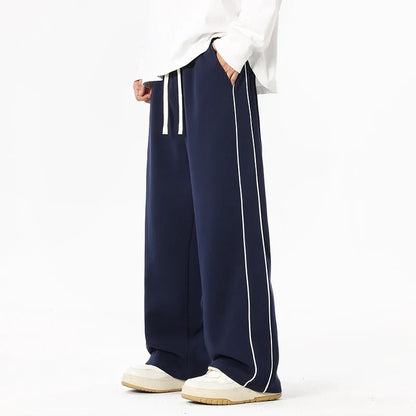 Enzo | Wide-Leg Stripe Pants