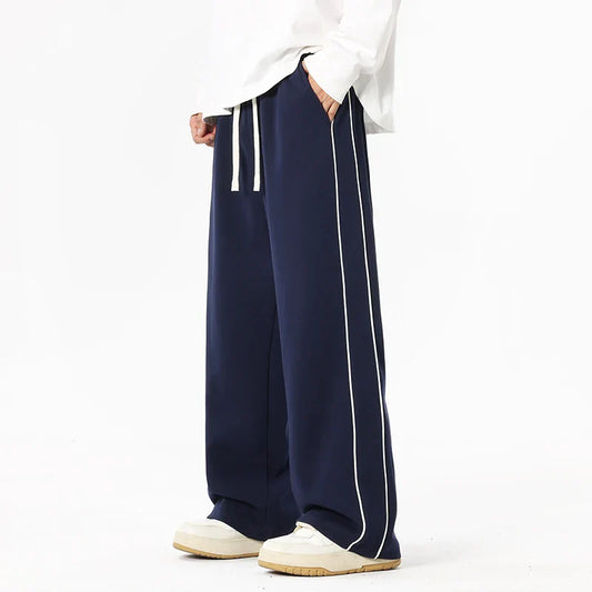 Enzo | Wide-Leg Stripe Pants