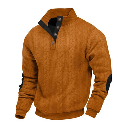 Men’s Jacquard Knit Turtleneck Sweater