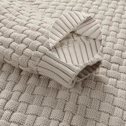 Men’s Luxury Knit Crew-Neck Sweater