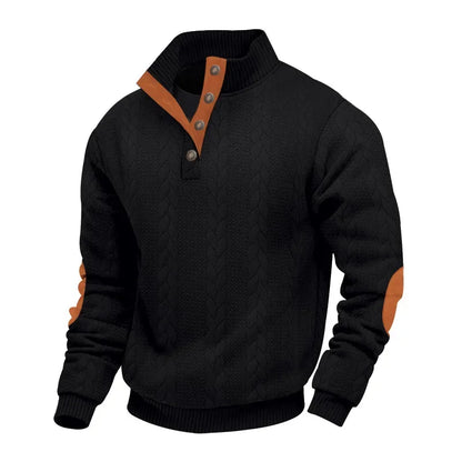 Men’s Jacquard Knit Turtleneck Sweater