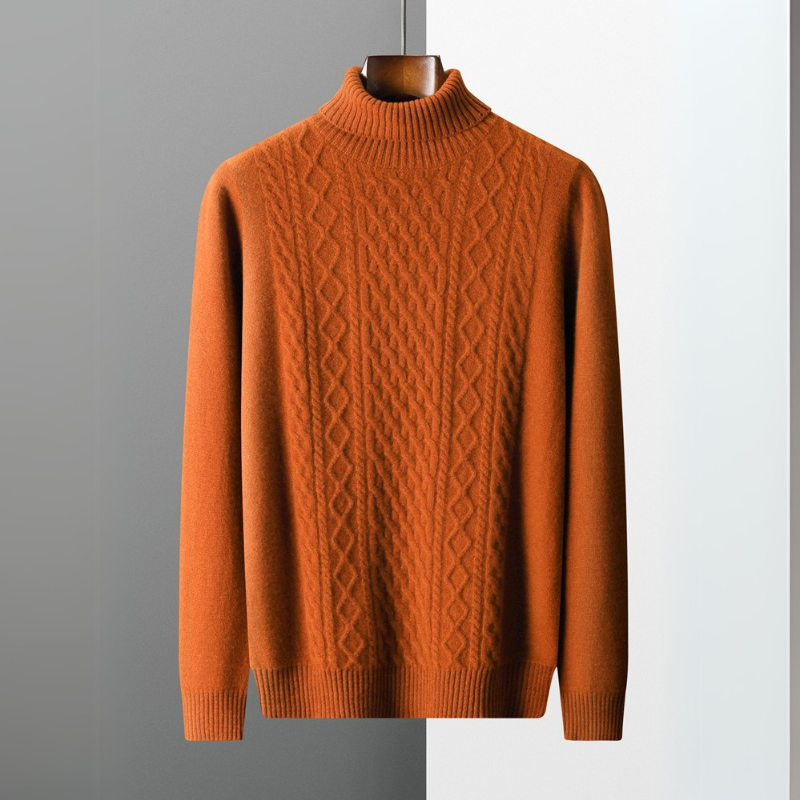 Premium Merino Turtleneck Sweater.