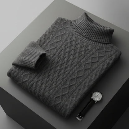 Premium Merino Turtleneck Sweater.