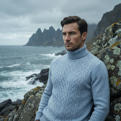Premium Merino Turtleneck Sweater.
