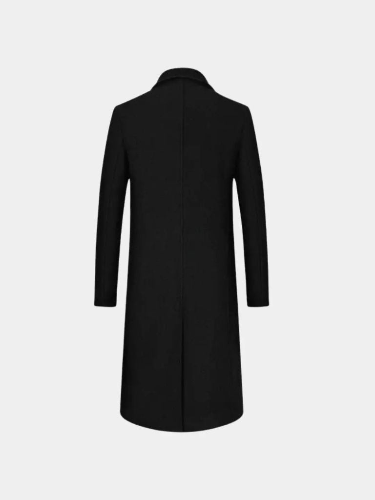 Wool Blend Trench Coat for Men